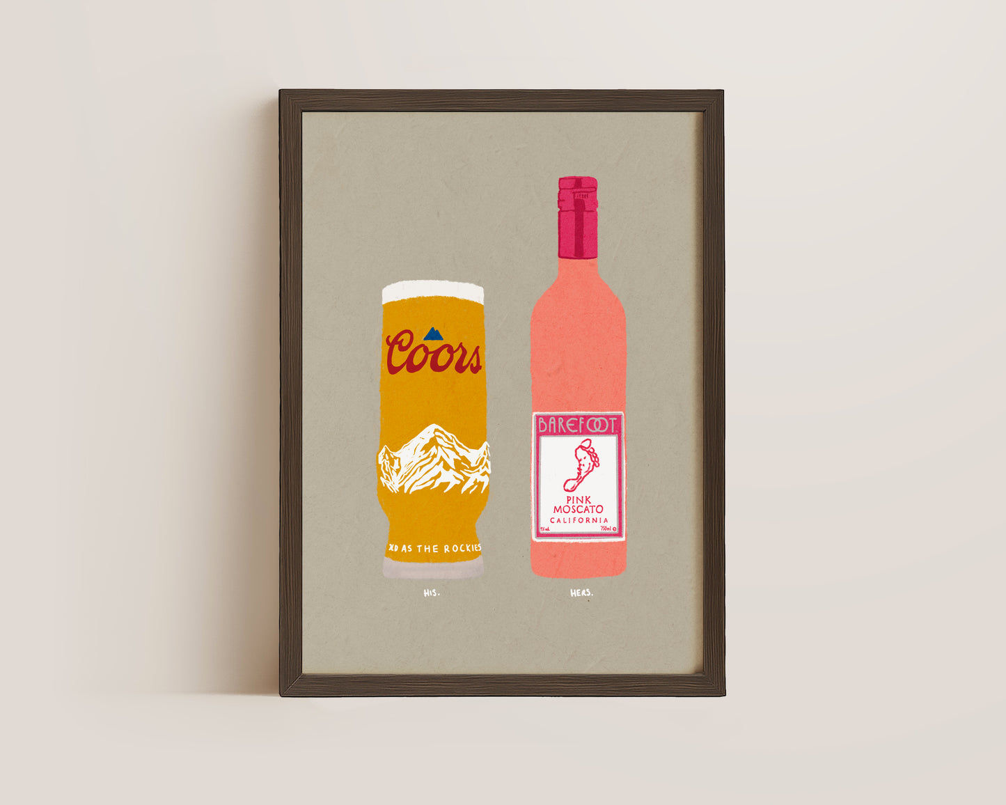 Coors & Pink Moscato Print