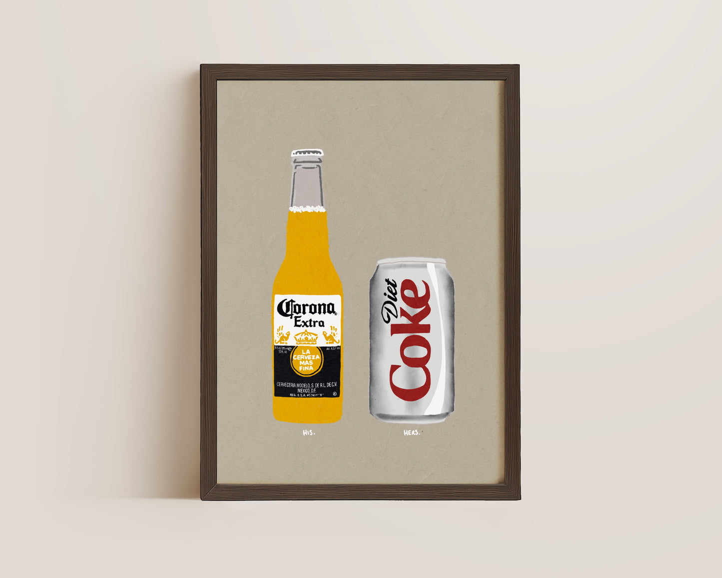 Corona & Diet Coke Print