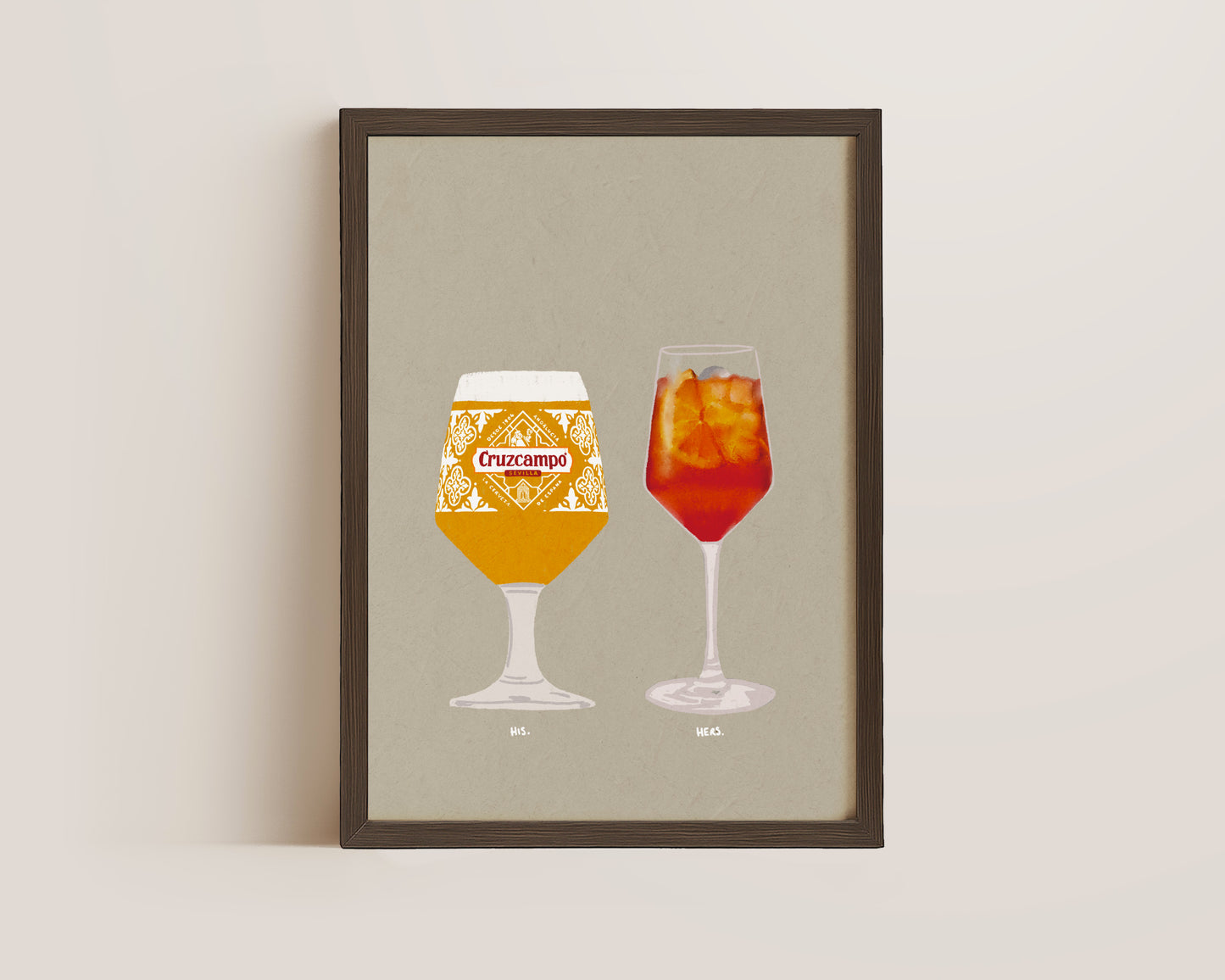 Cruzcampo & Aperol Spritz Print