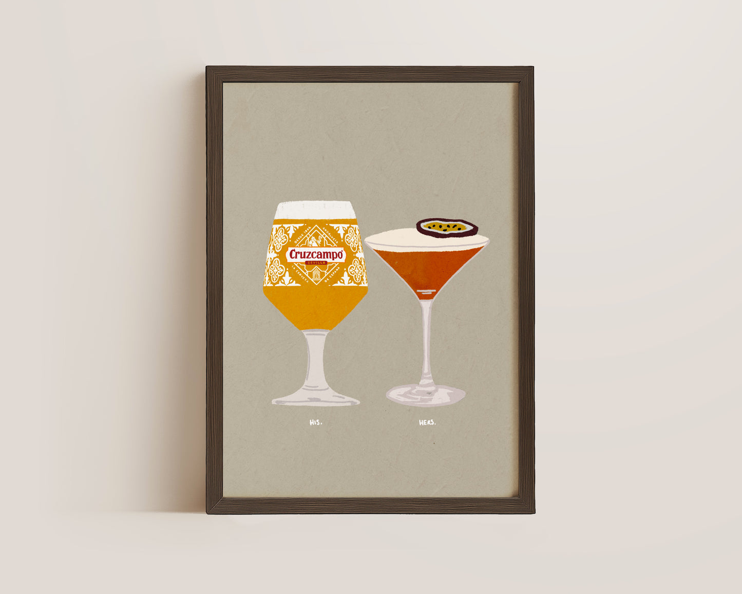 Cruzcampo & Pornstar Martini Print