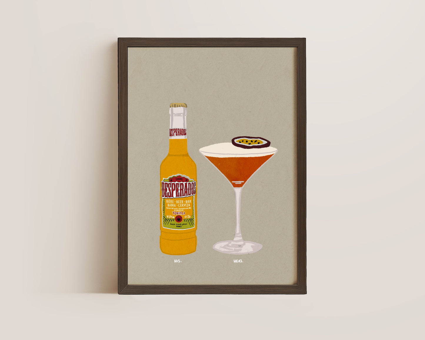 Desperados & Pornstar Martini Print
