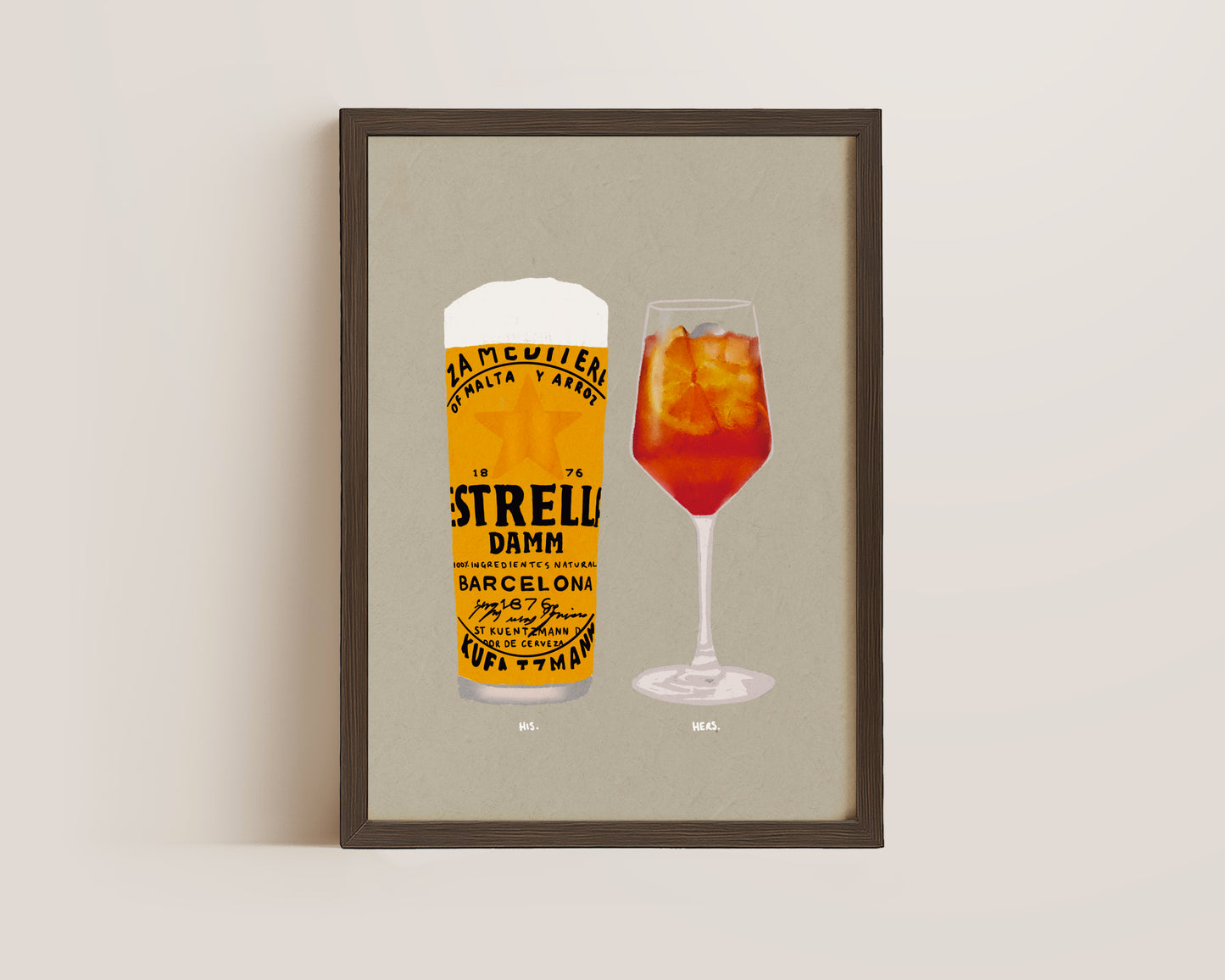 Estrella & Aperol Spritz Print