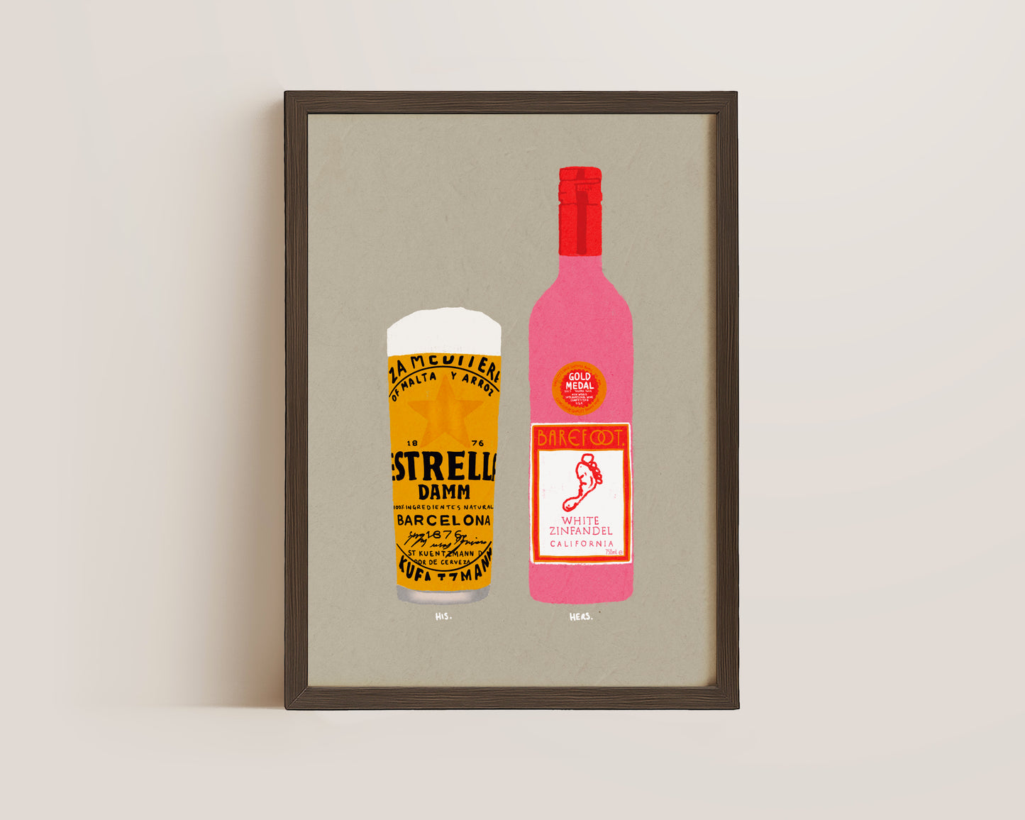 Estrella & White Zinfandel Print