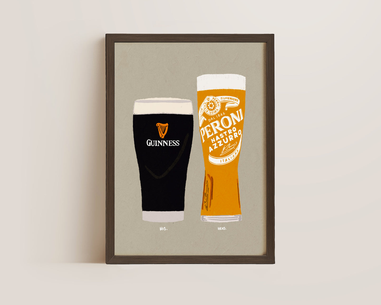 Guinness & Peroni Print