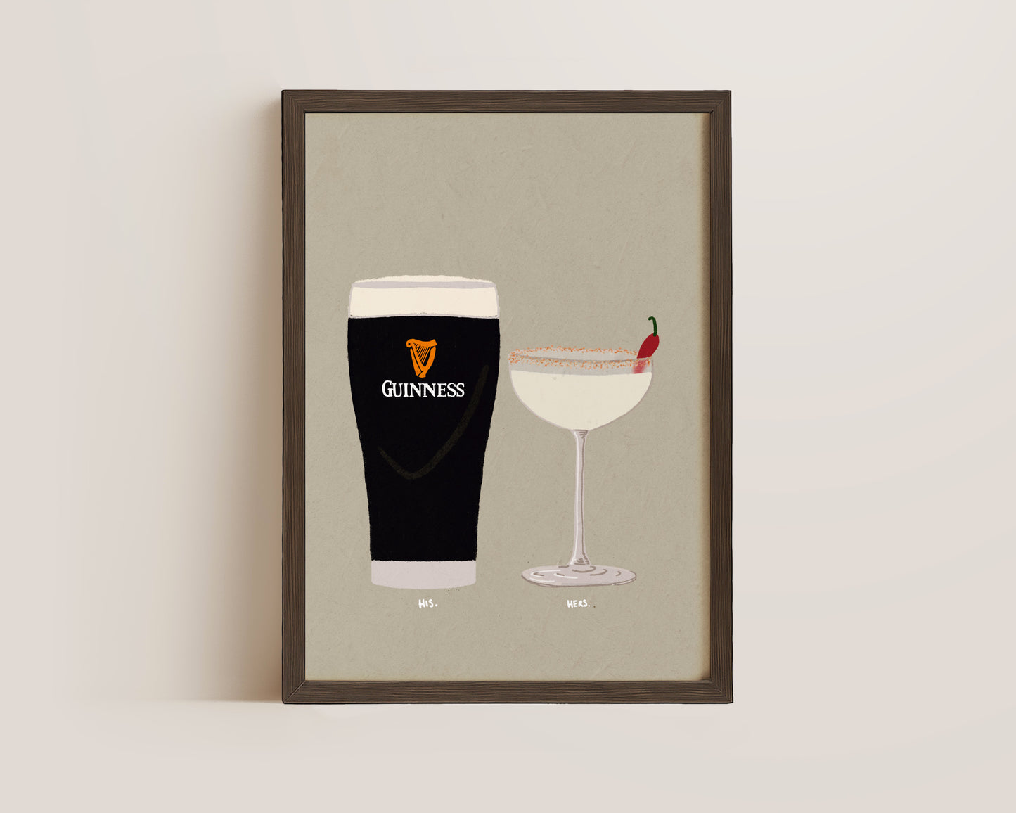 Guinness & Spicy Marg Print