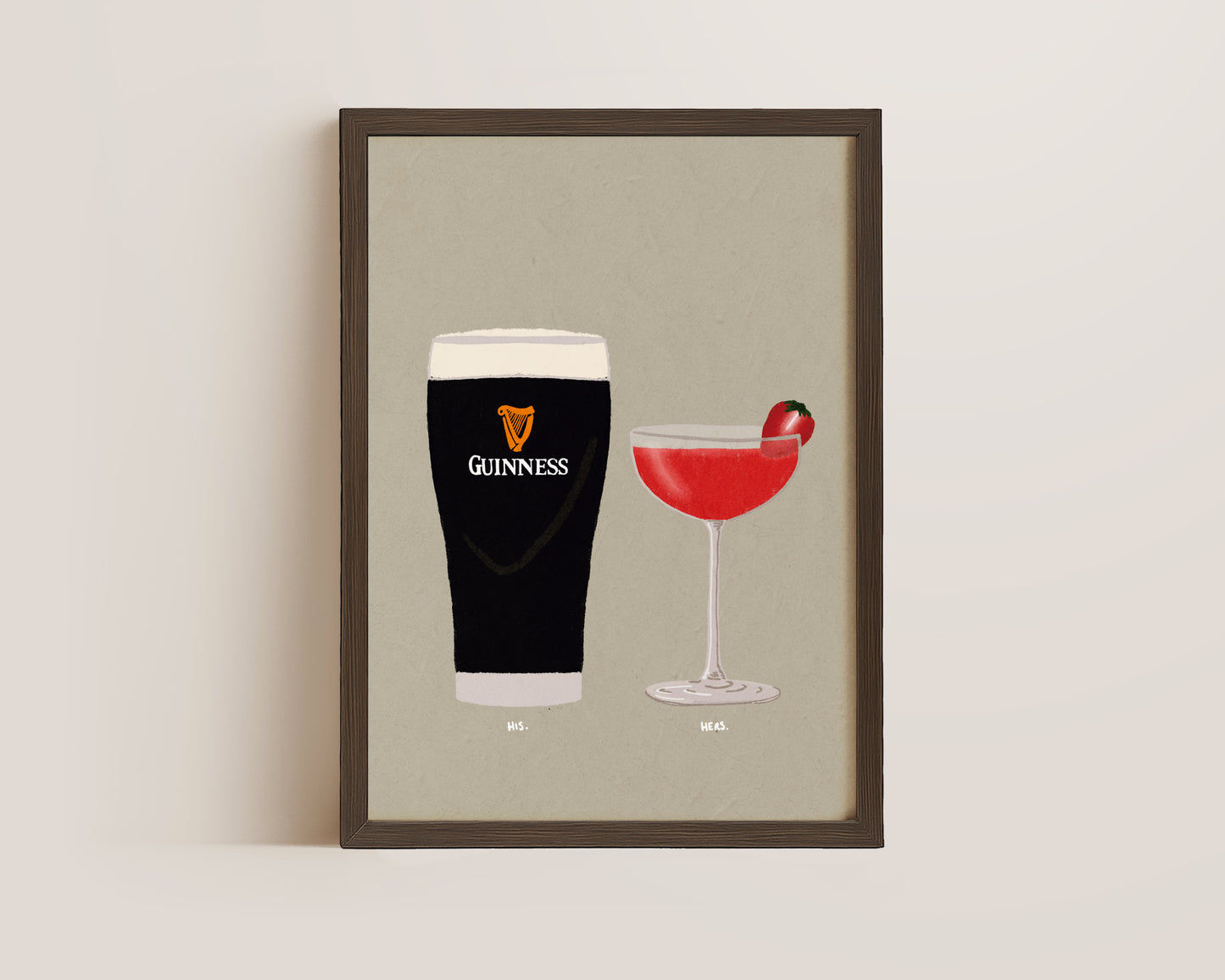 Guinness & Strawberry Daiquiri Print