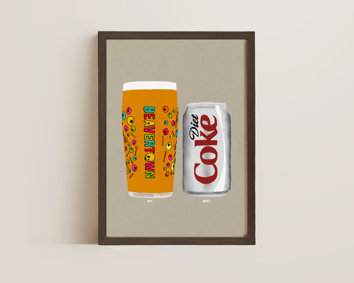 Neck Oil & Diet Coke Print