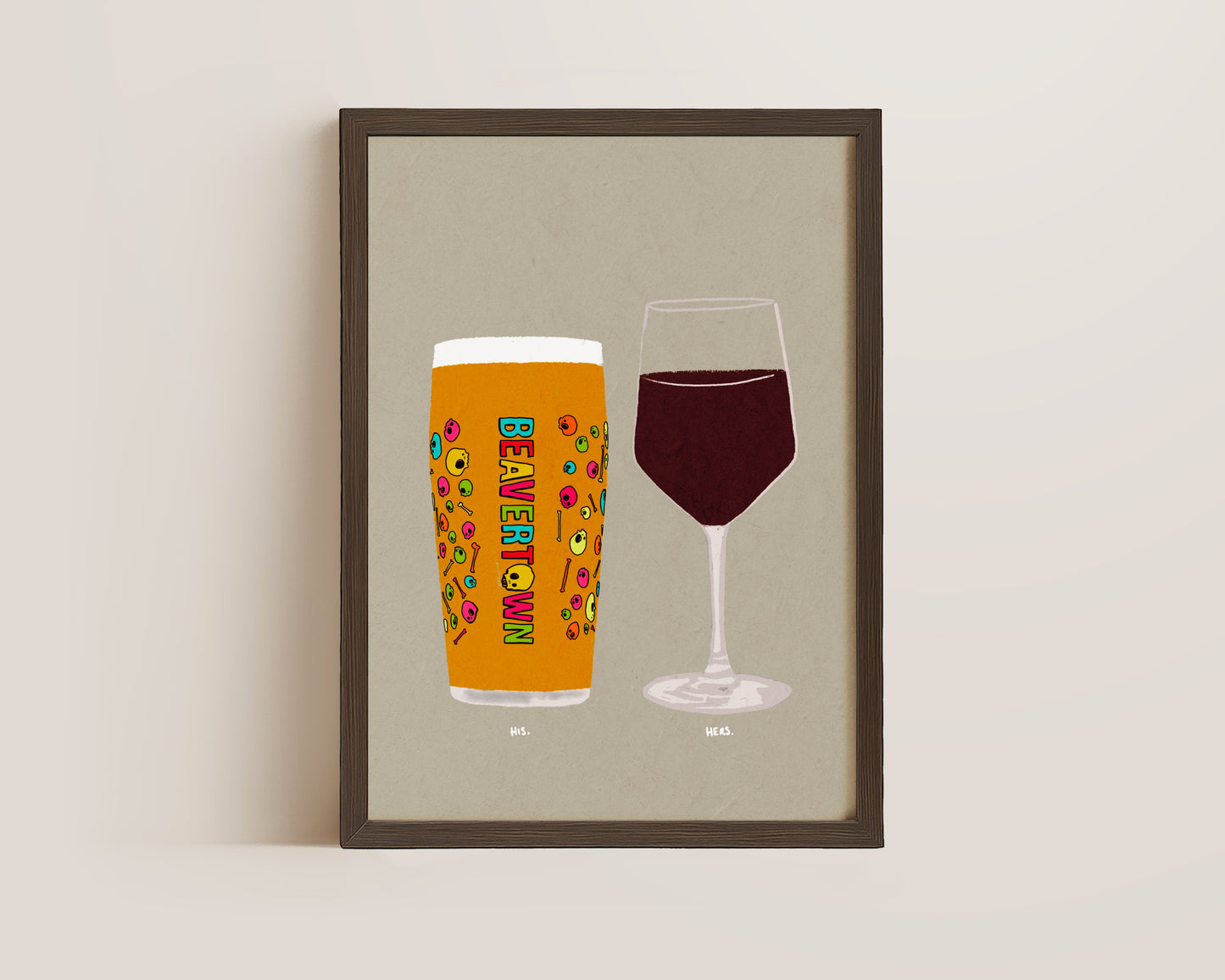 Neck Oil & Red Wine Print