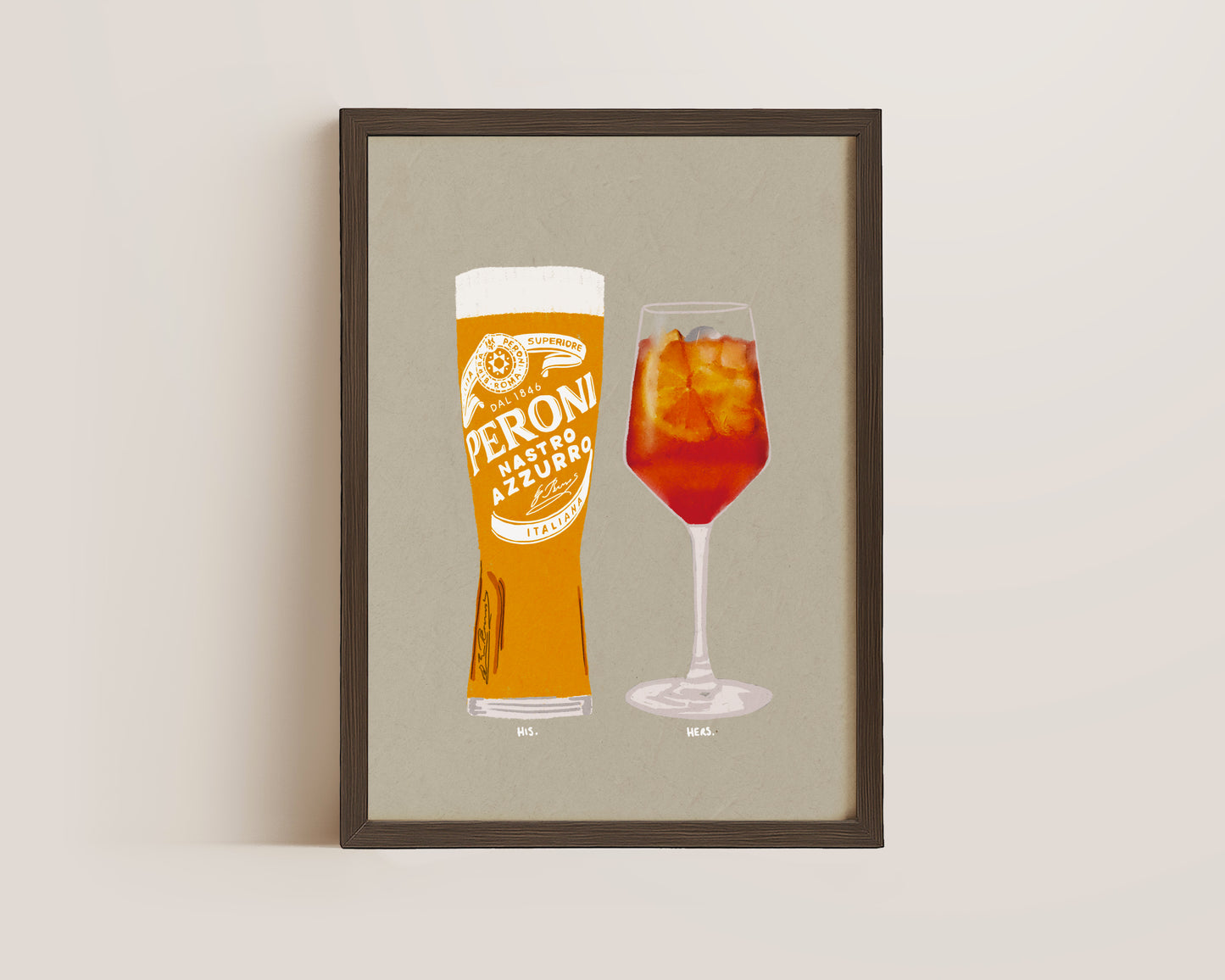 Peroni & Aperol Spritz Print
