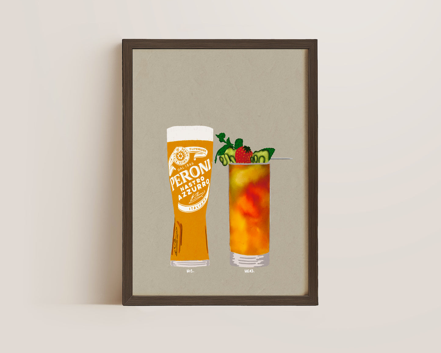 Peroni & Pimms Print
