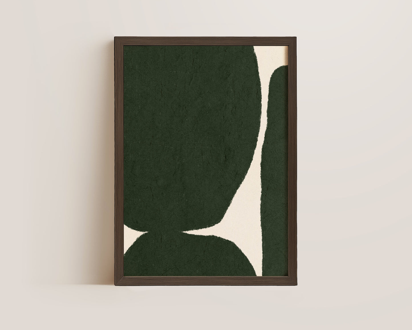 Green Shapes Print