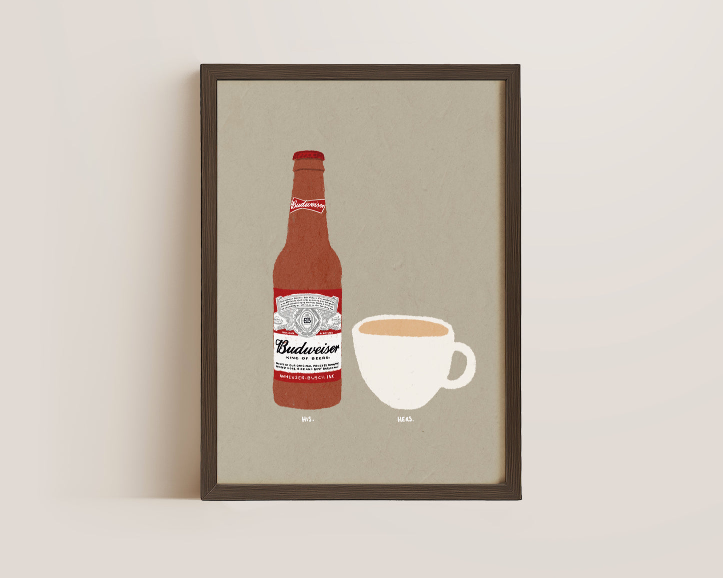 Budweiser & Cup Of Tea Print