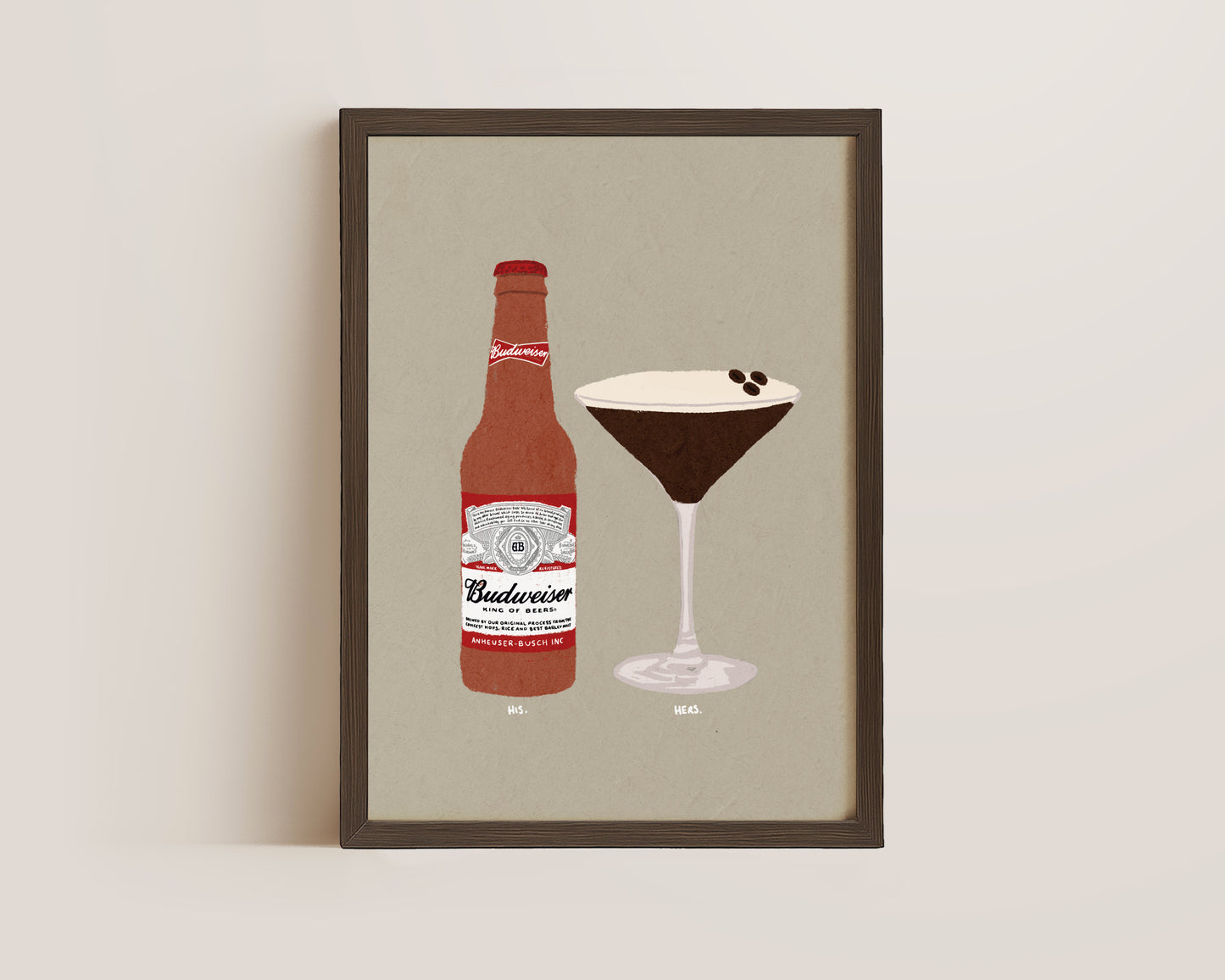 Budweiser & Espresso Martini Print