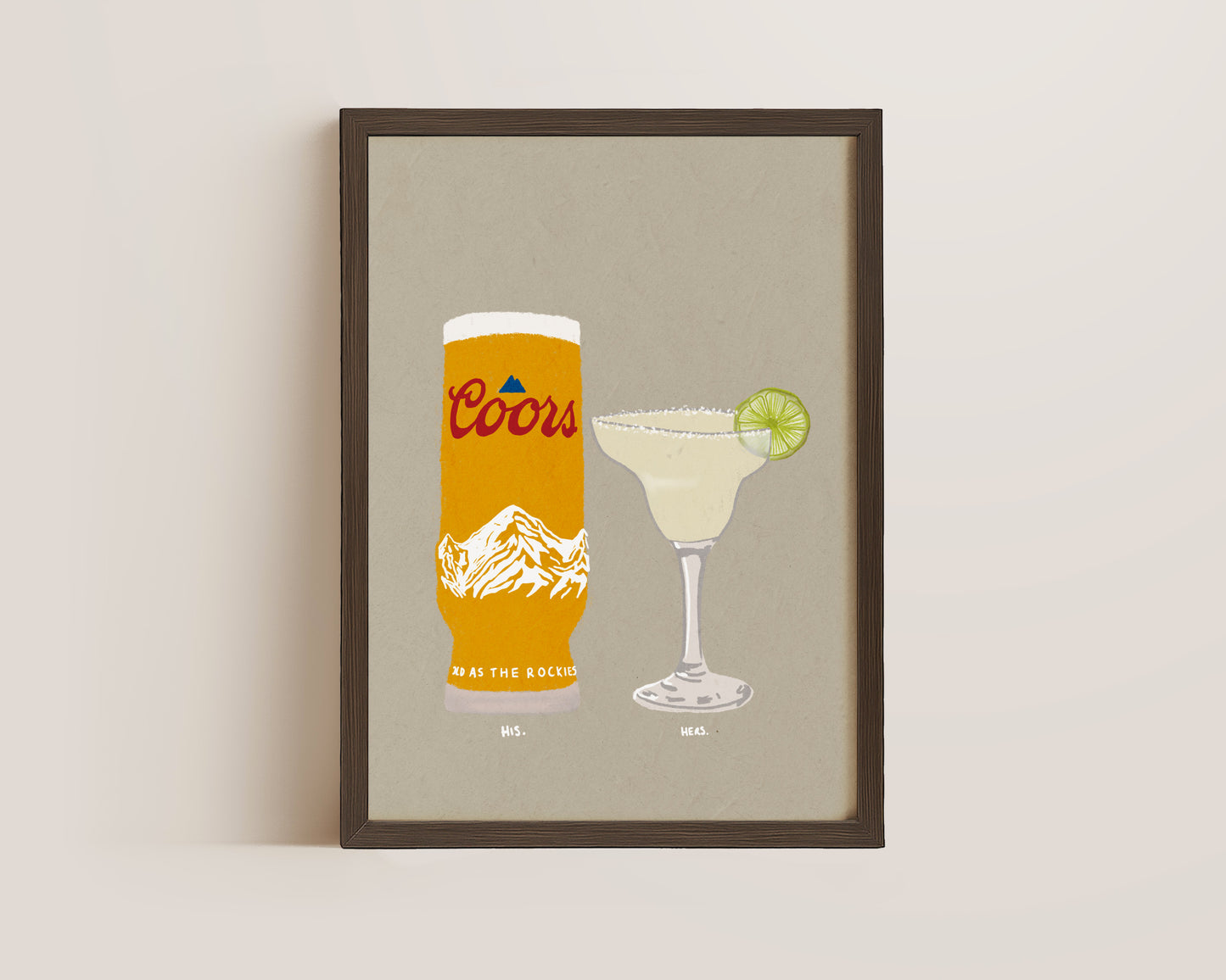Coors & Margarita Print