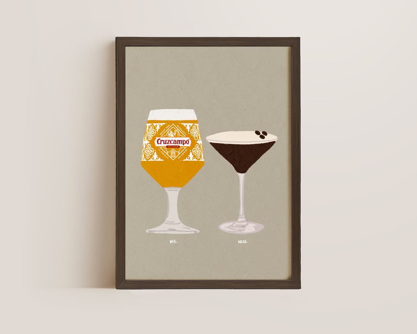 Cruzcampo & Espresso Martini Print