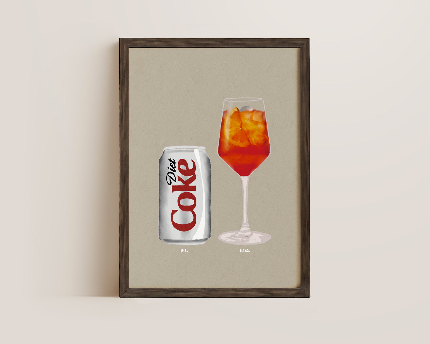 Diet Coke & Aperol Spritz Print