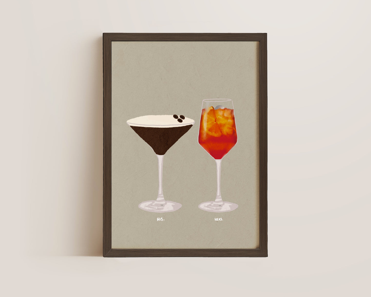 Espresso Martini & Aperol Spritz Print