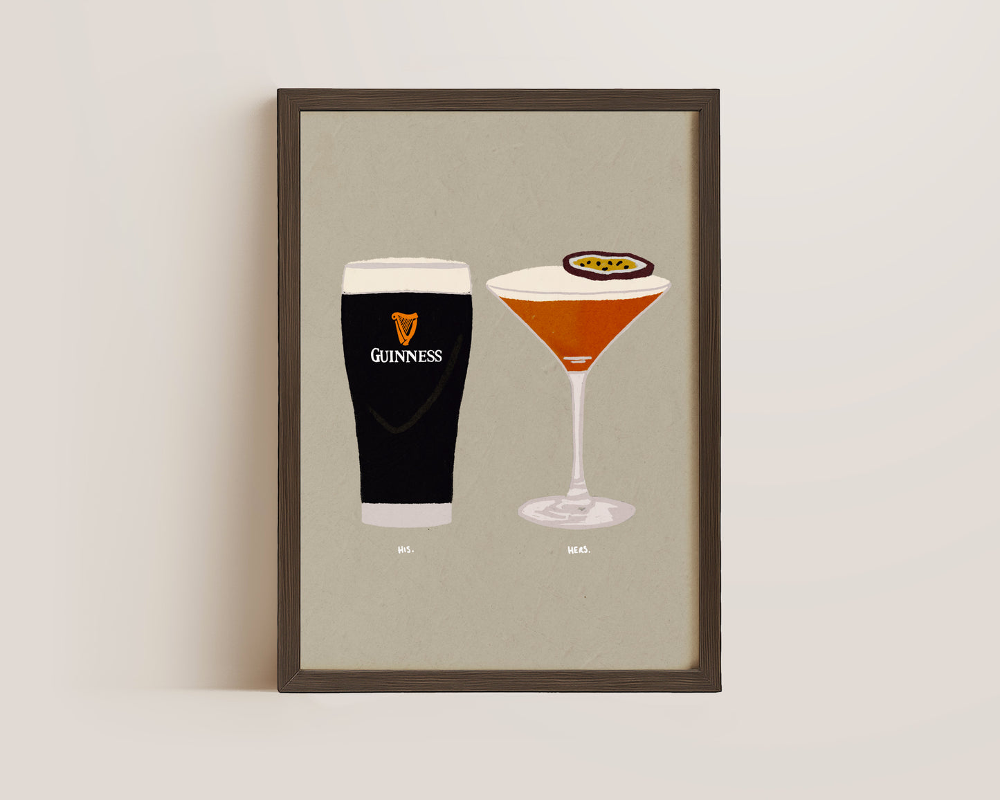 Guinness & Pornstar Martini Print