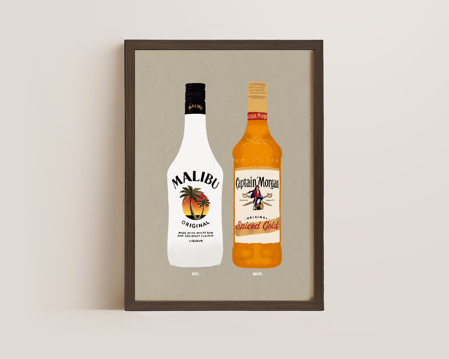 Malibu & Spiced Rum Print