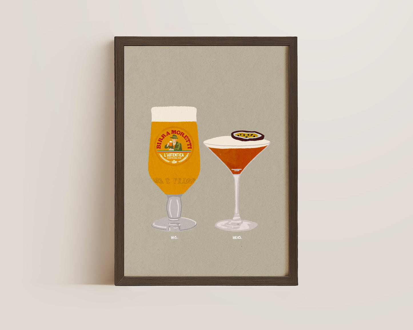 Moretti & Pornstar Martini Print