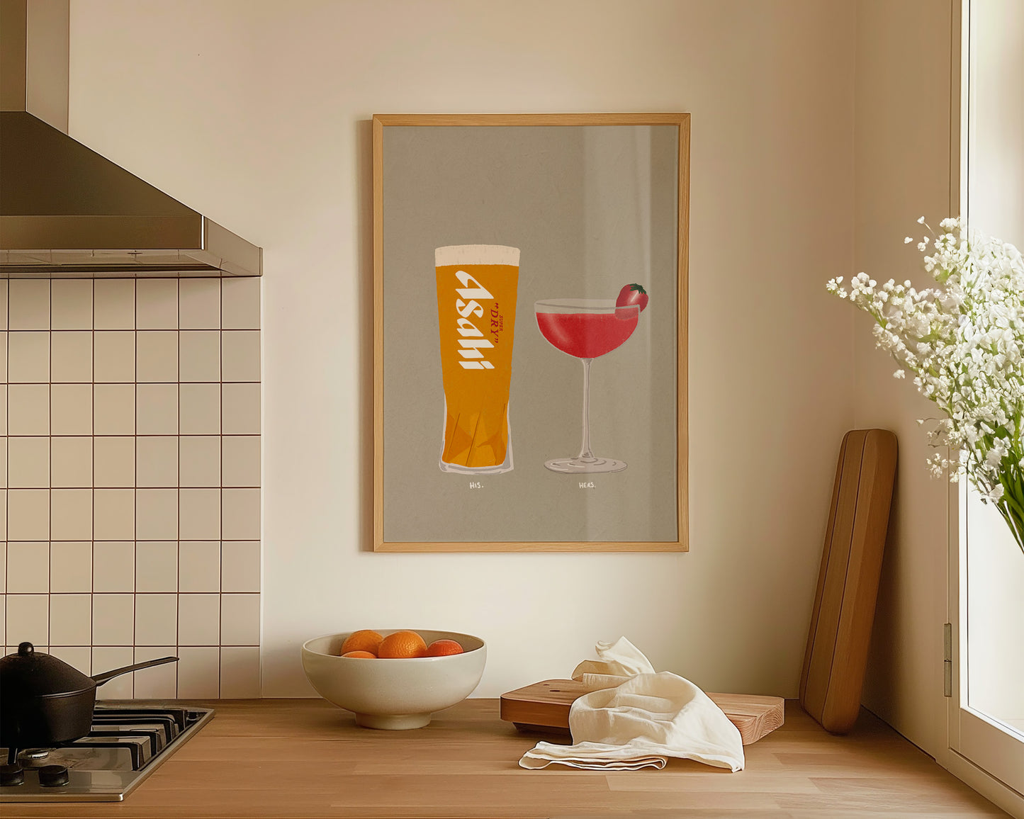 Asahi & Strawberry Daiquiri Print