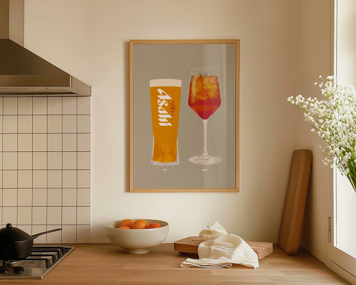Asahi & Aperol Print