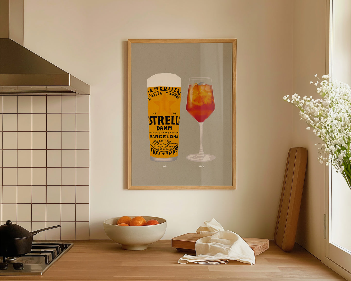 Estrella & Aperol Spritz Print