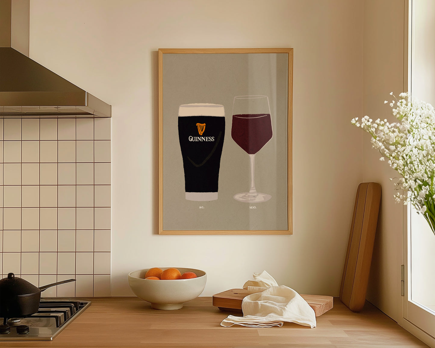 Guinness & Red Wine Print