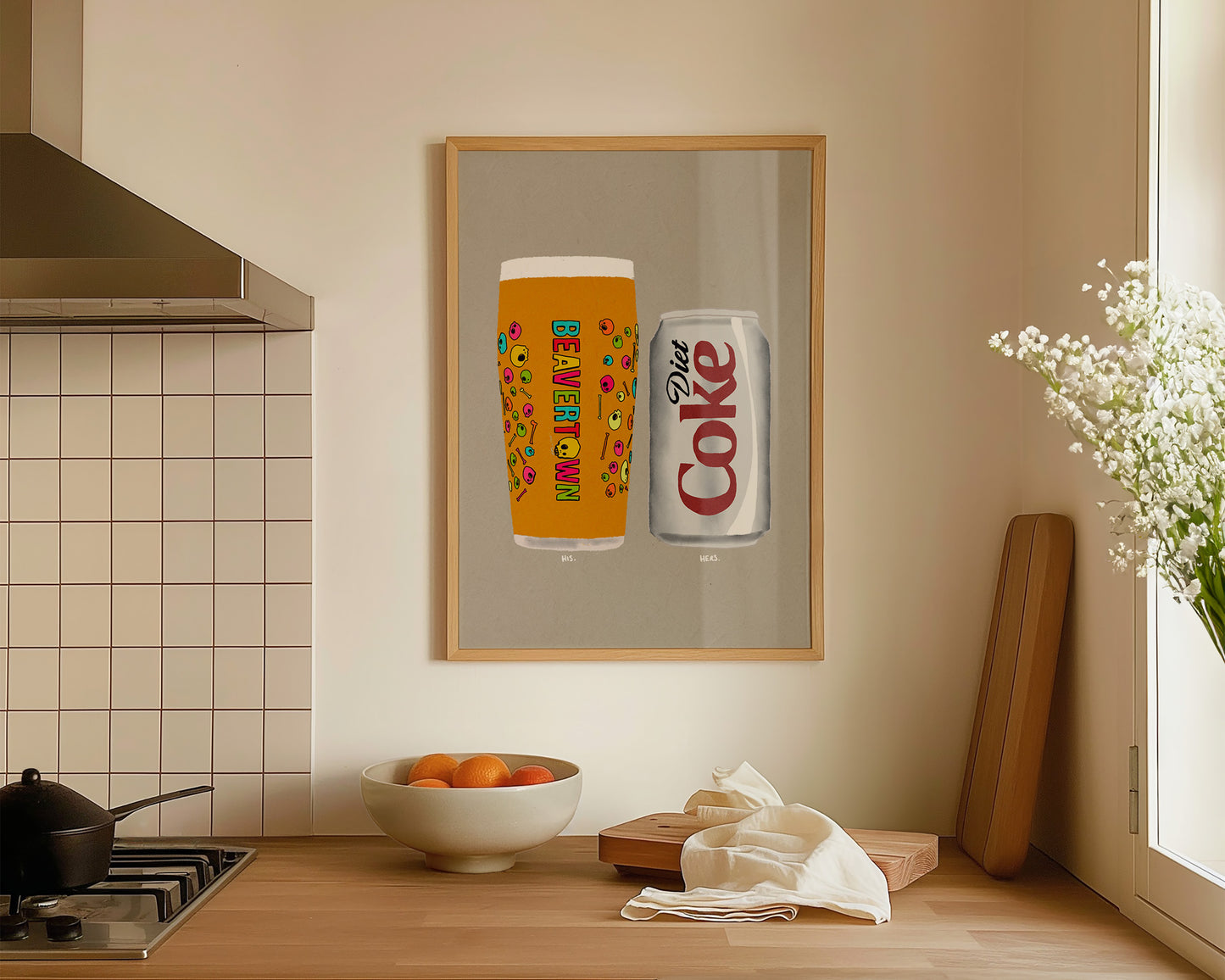 Neck Oil & Diet Coke Print