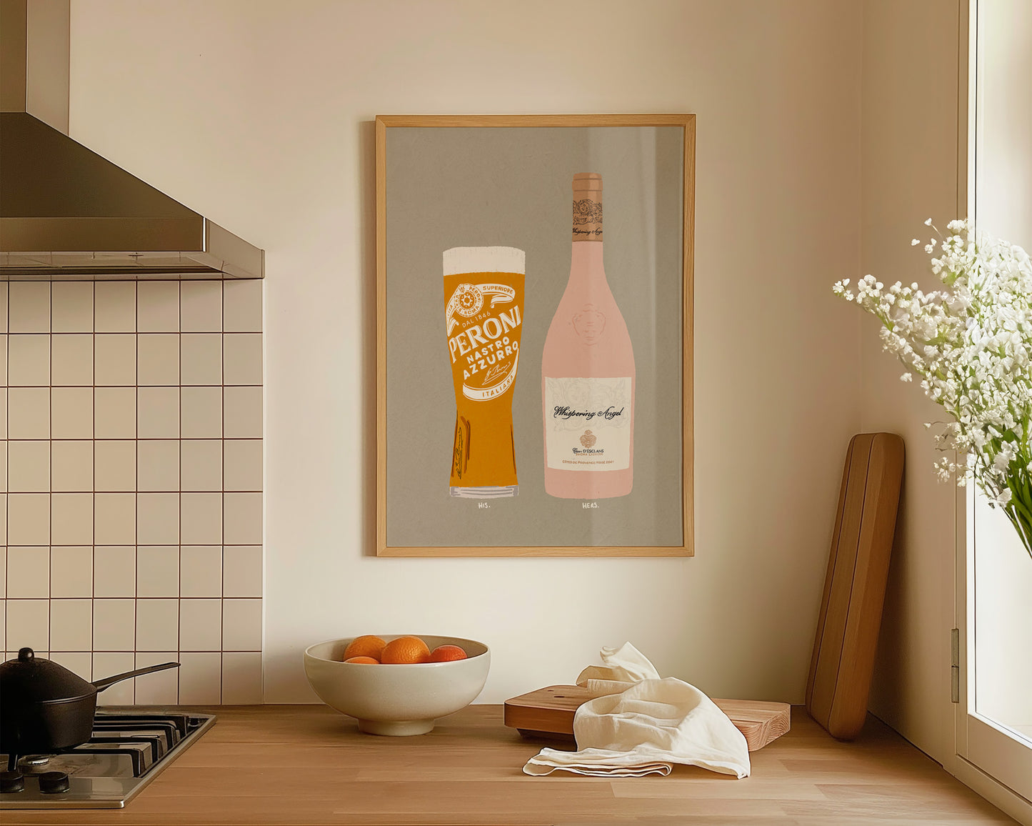 Peroni & Whispering Angel Print