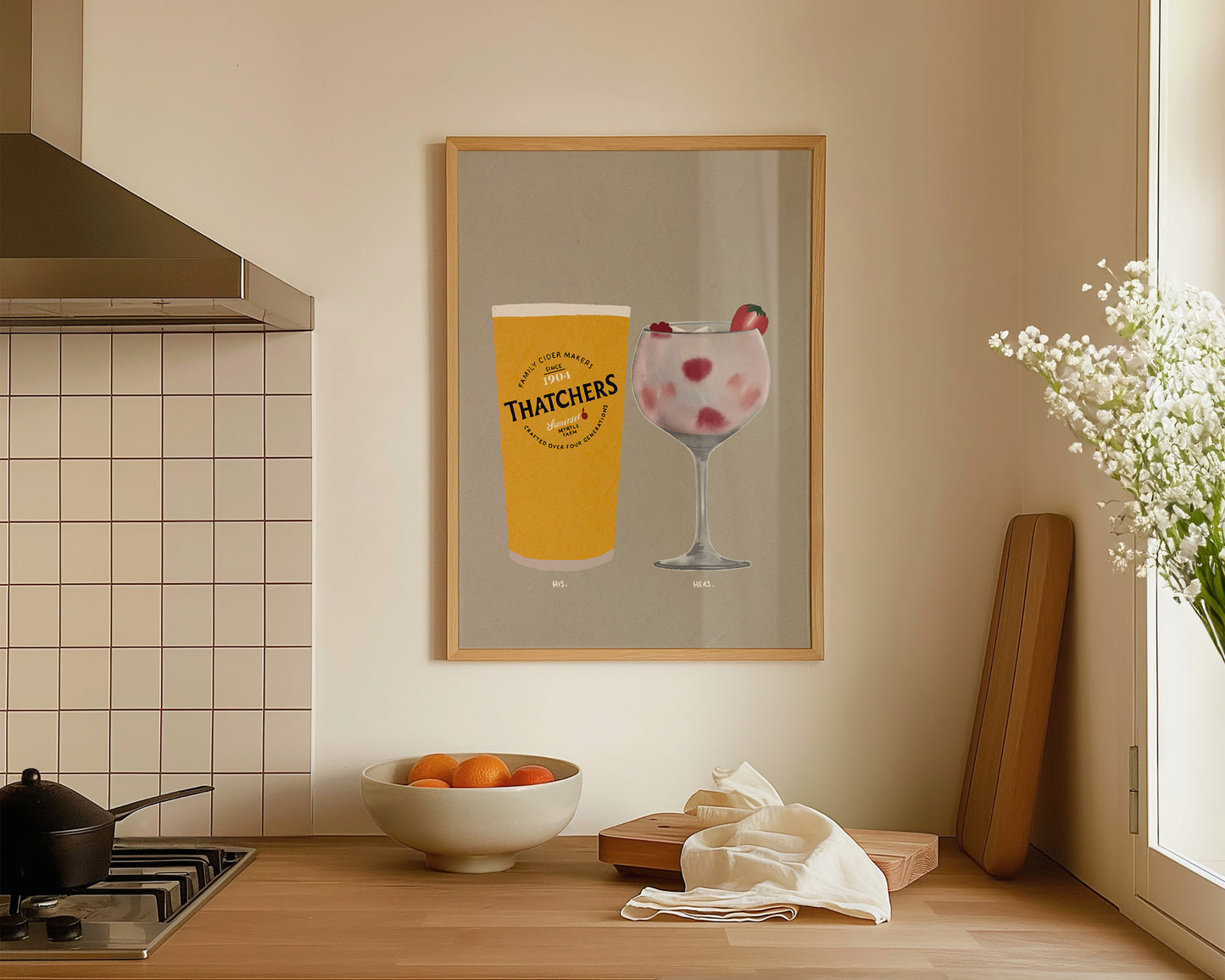 Thatchers & Pink Gin Print