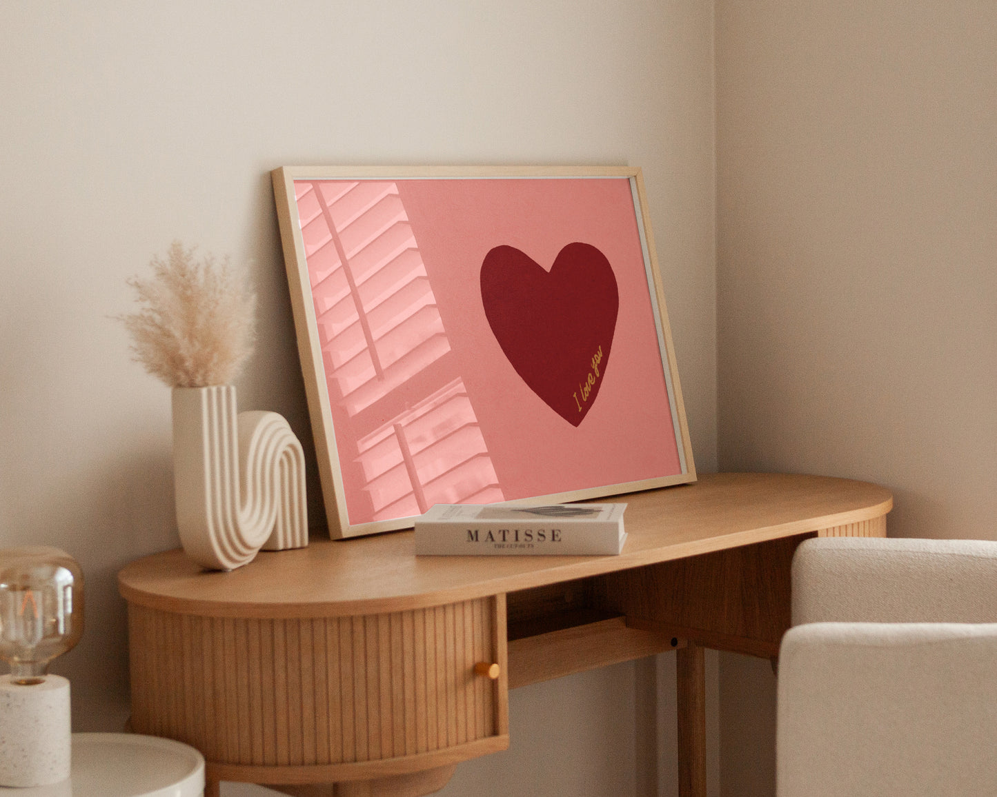 I Love You Heart Print