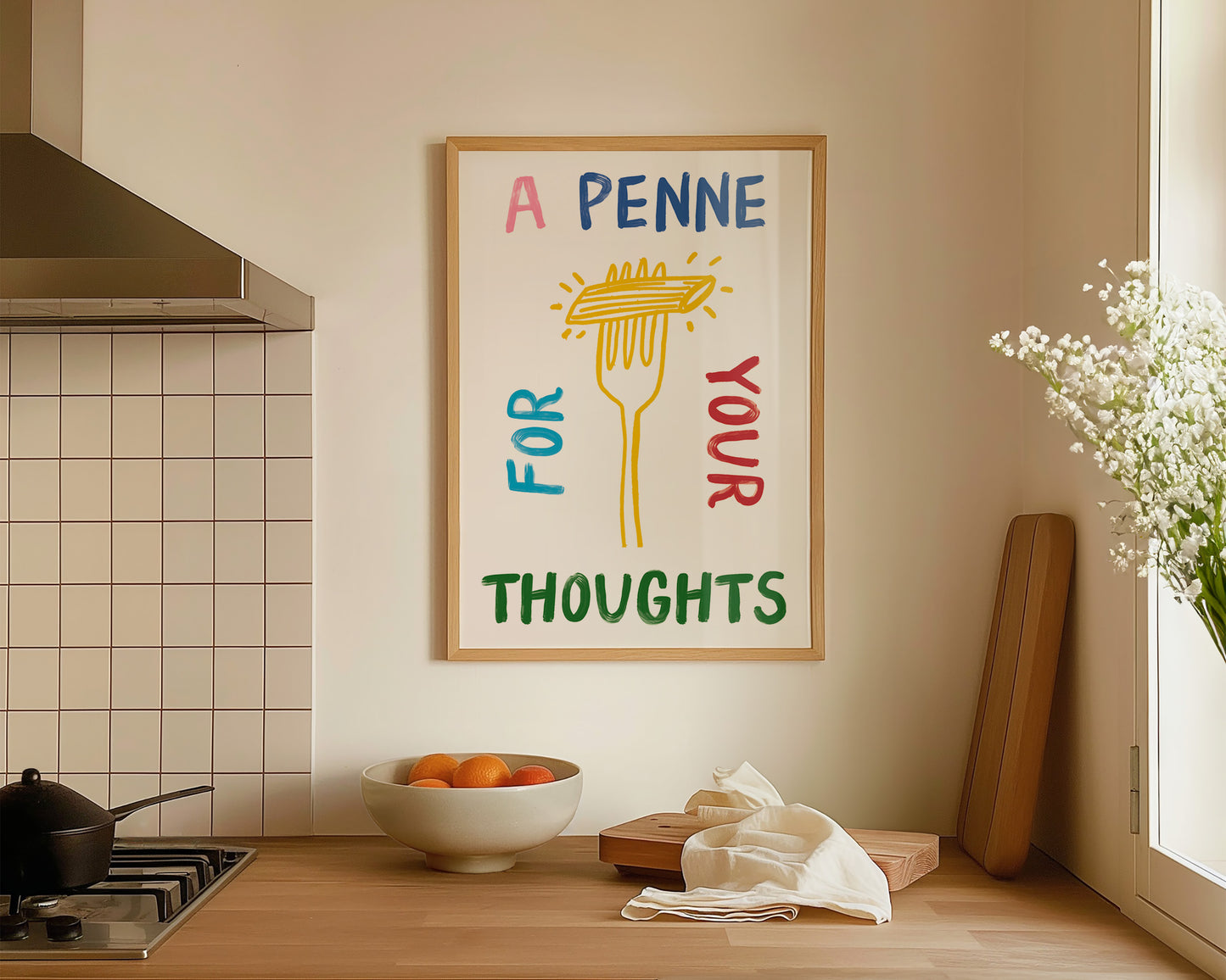A Penne For Your Thoughts Print