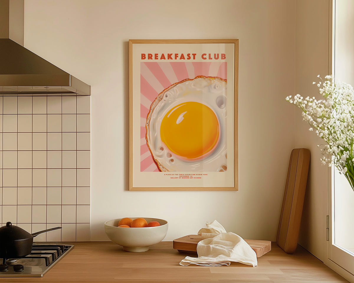 Breakfast Club Egg Print