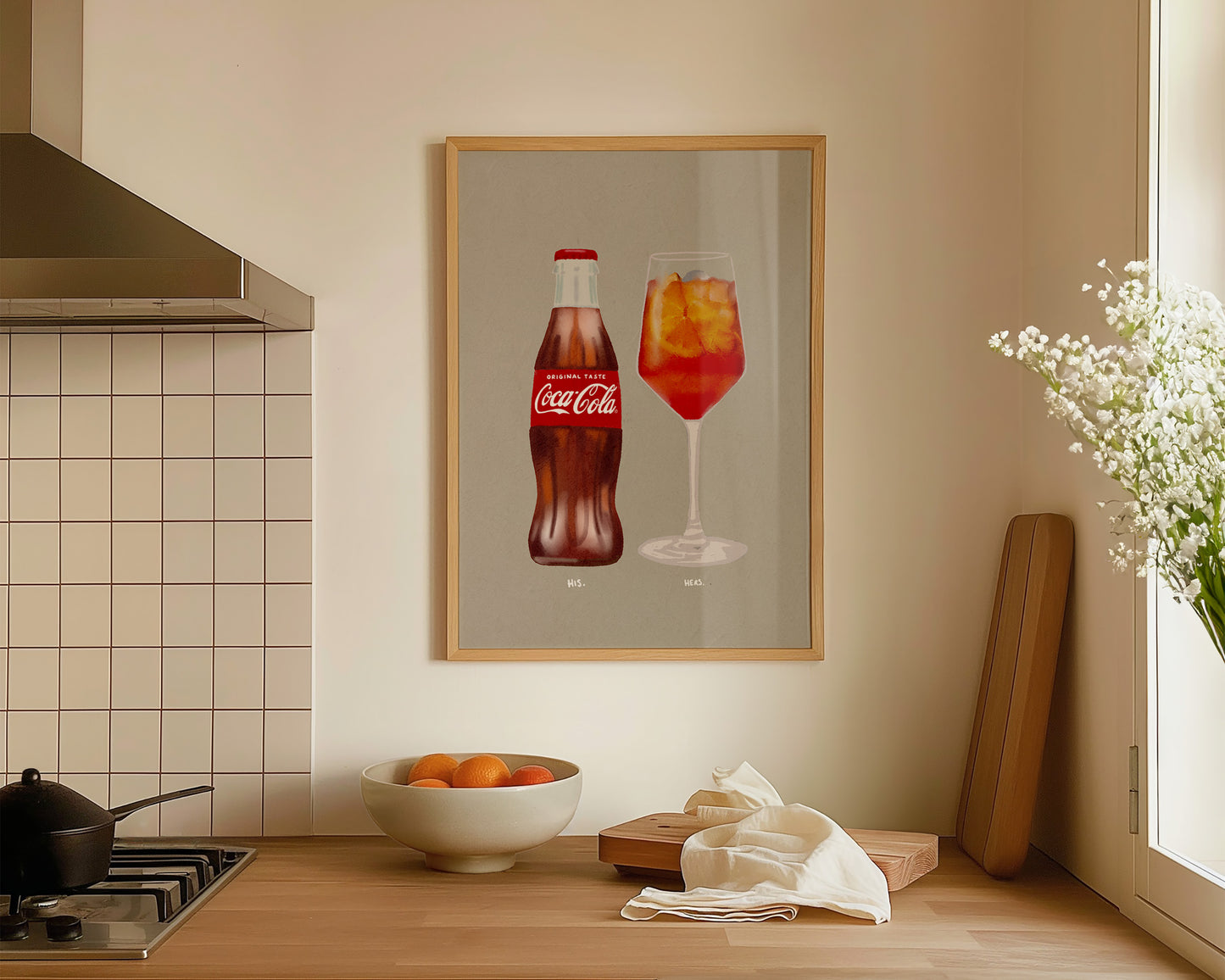 Coke Bottle & Aperol Spritz Print