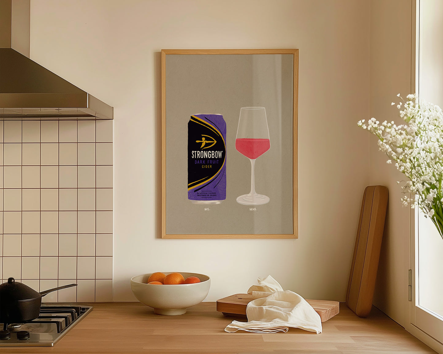 Strongbow Dark Fruits & Rose Print