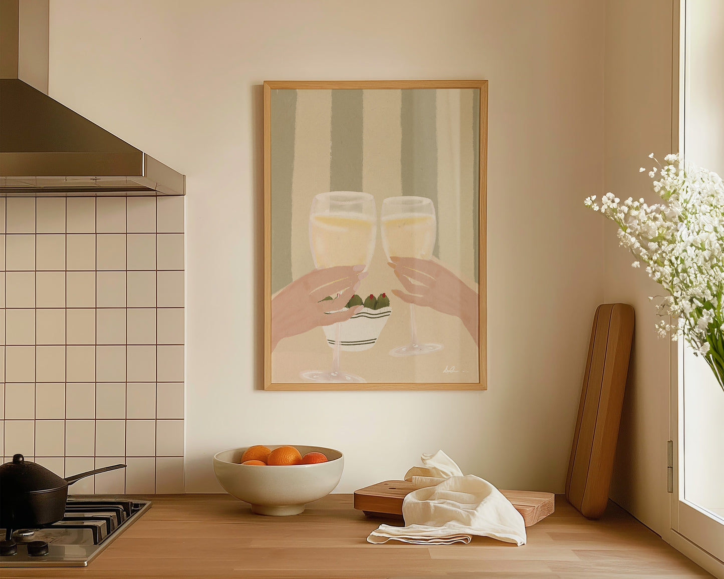 Olives & Wine Print