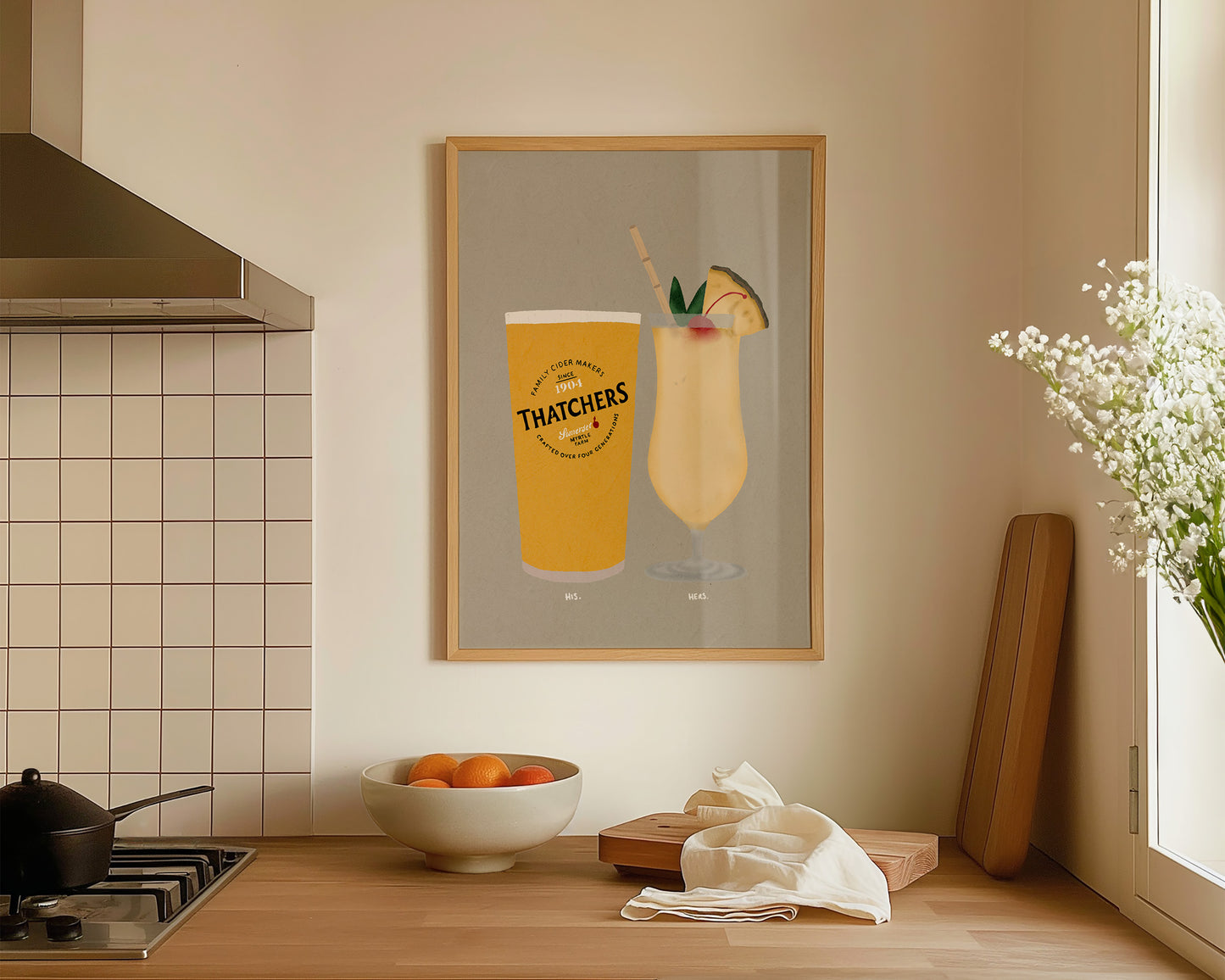 Thatchers & Pina Colada Print