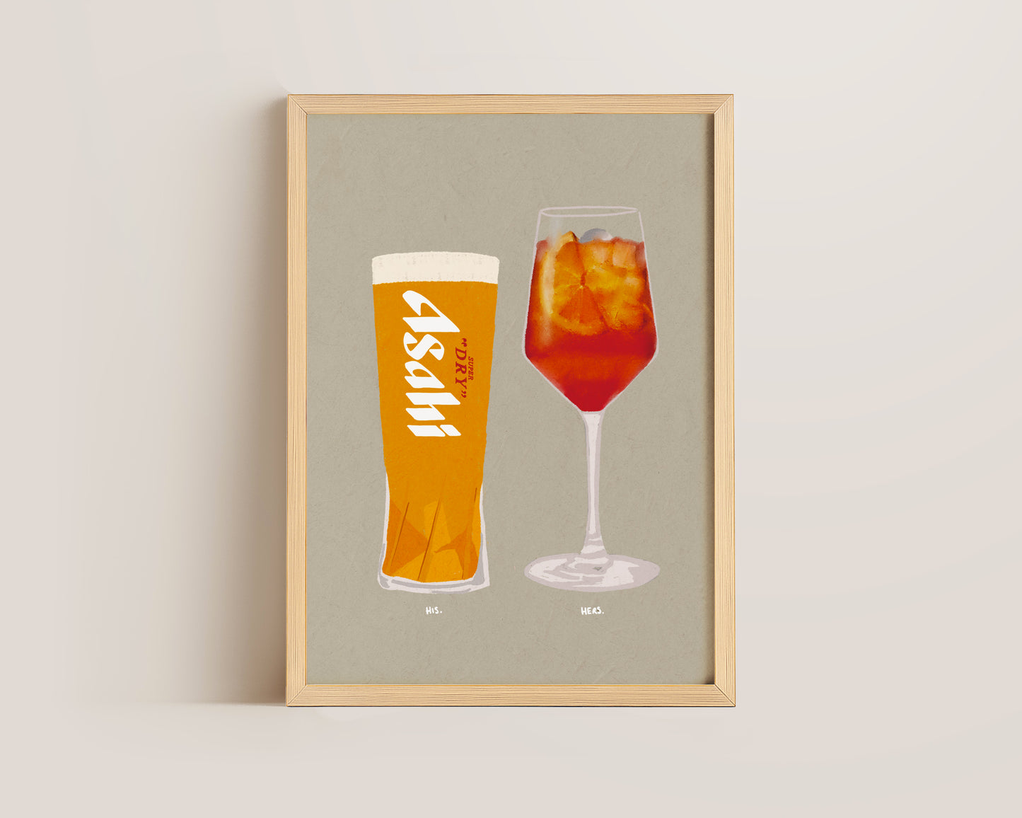 Asahi & Aperol Print