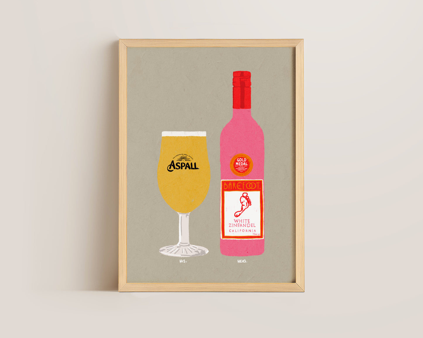 Aspall & White Zinfandel Print