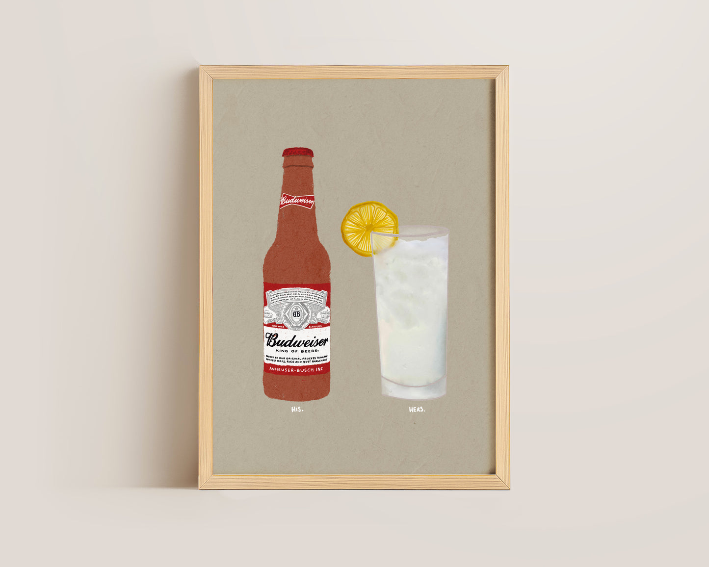 Budweiser & Vodka Lemonade Print