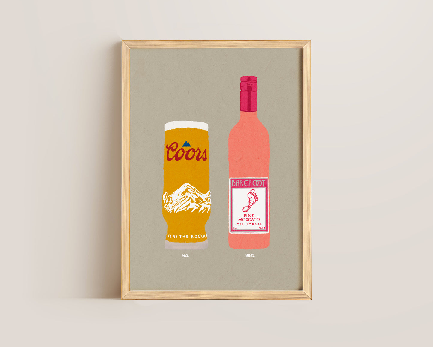 Coors & Pink Moscato Print
