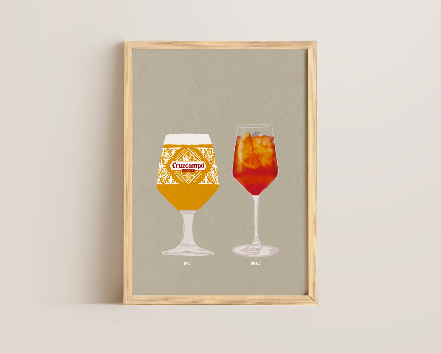 Cruzcampo & Aperol Spritz Print
