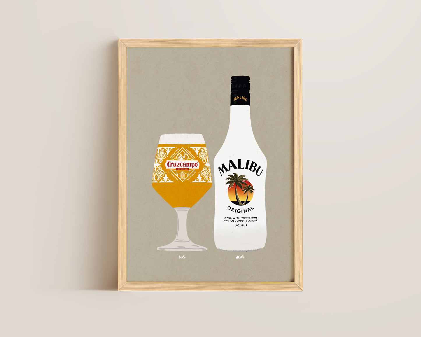 Cruzcampo & Malibu Print