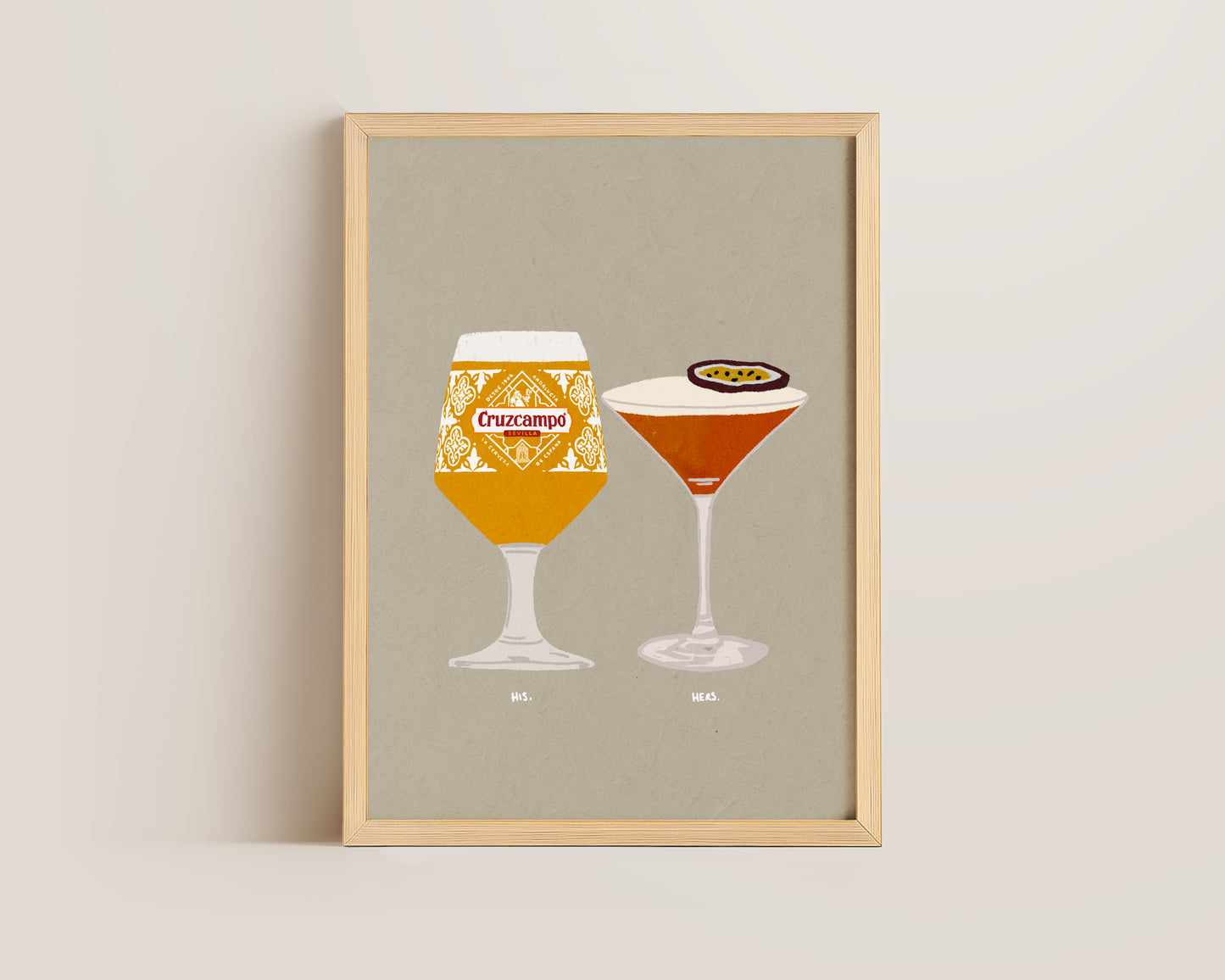 Cruzcampo & Pornstar Martini Print