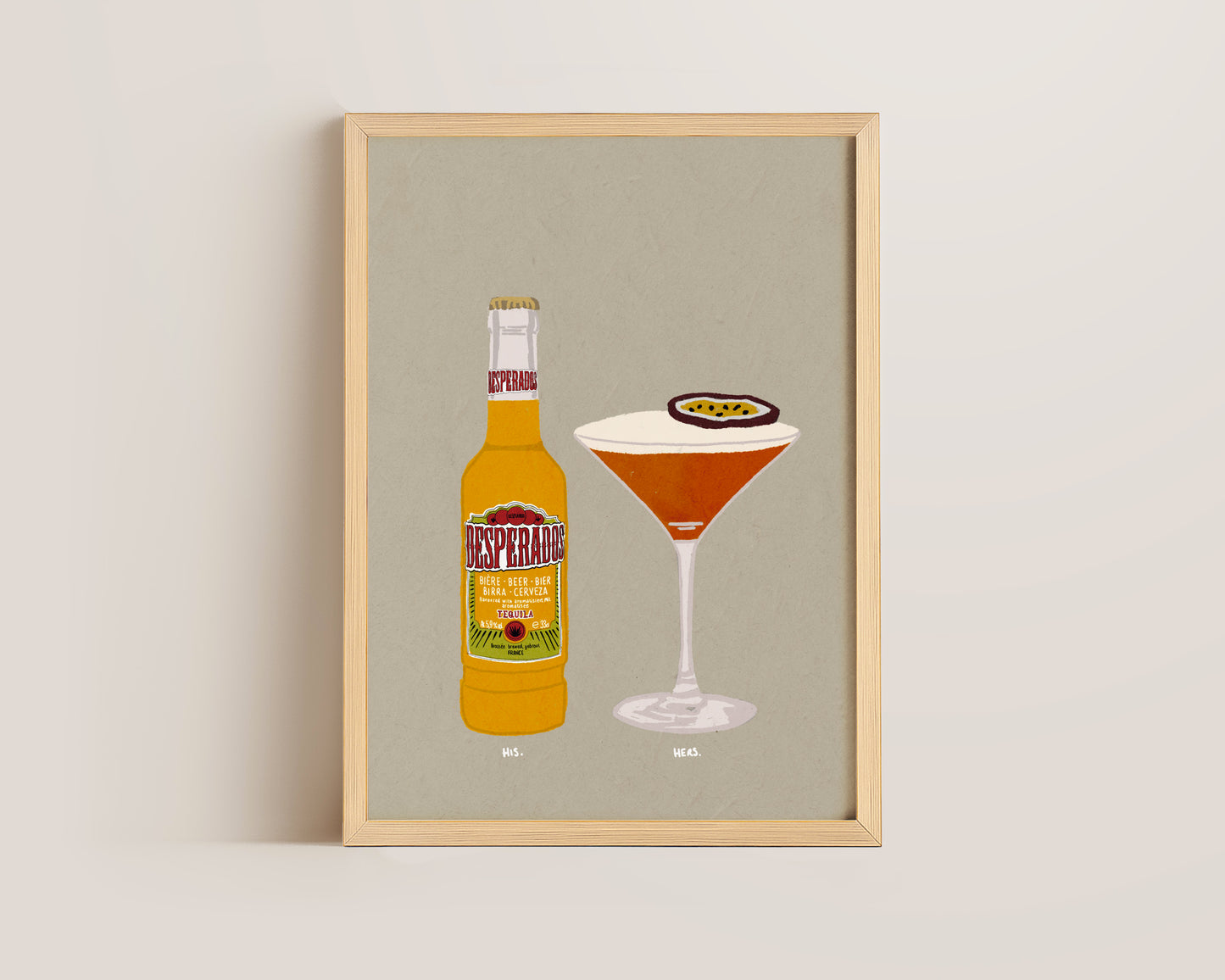 Desperados & Pornstar Martini Print
