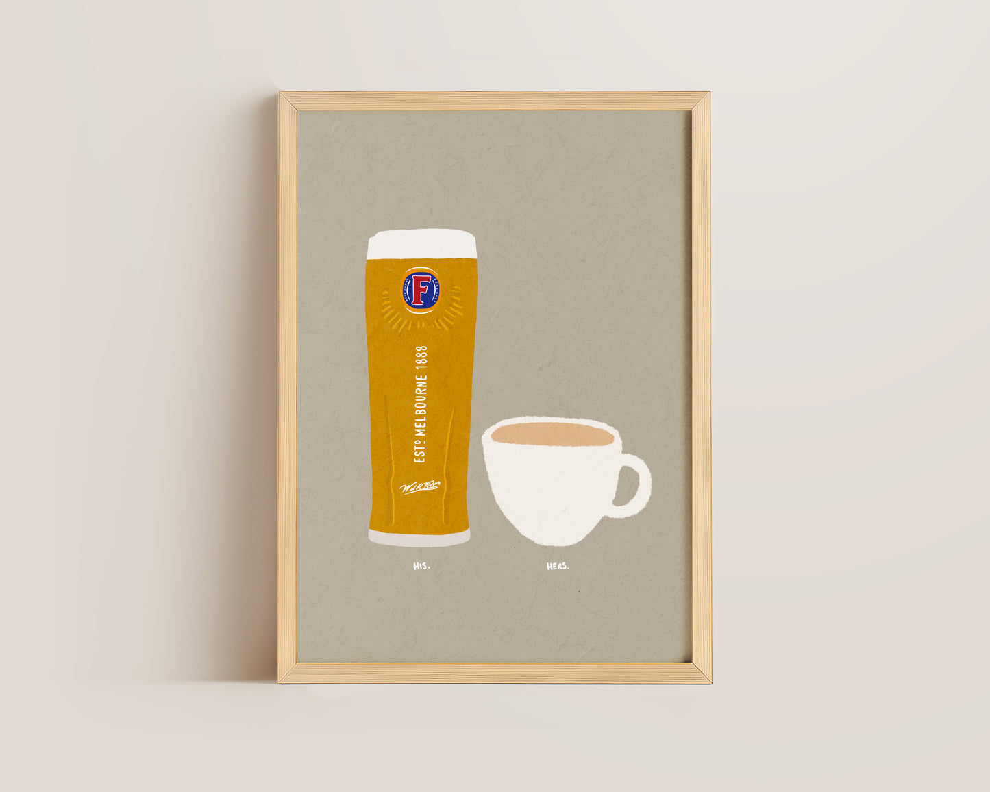 Fosters & Tea Print