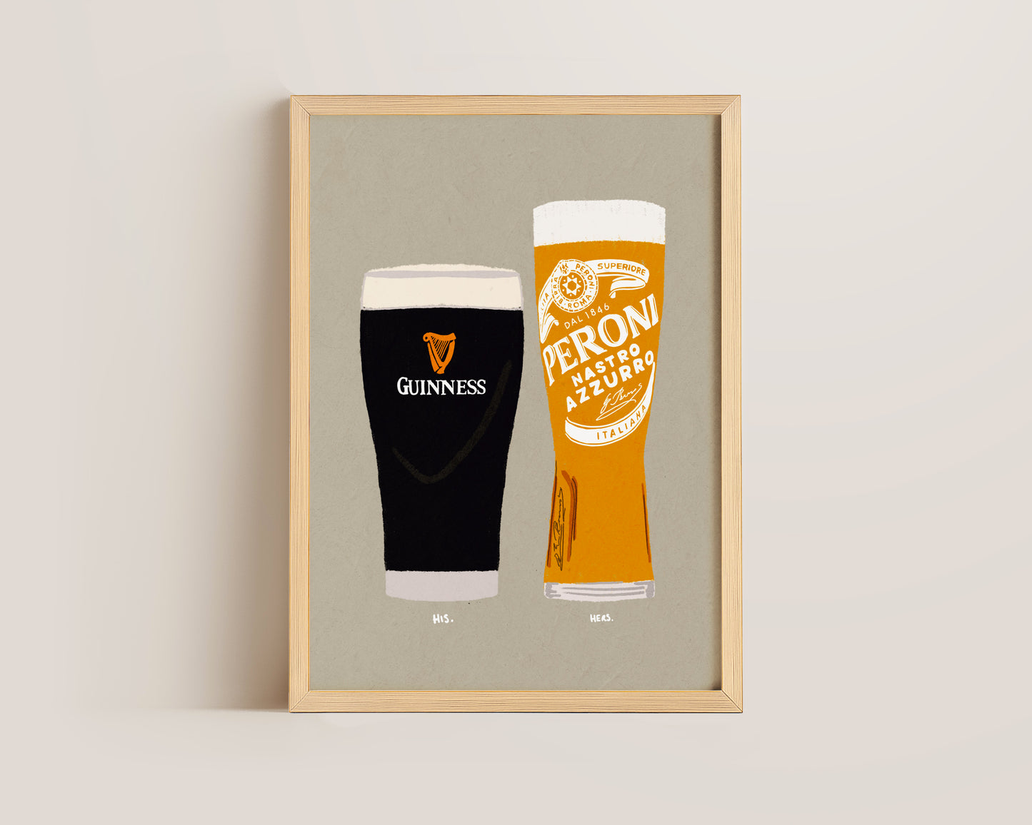 Guinness & Peroni Print