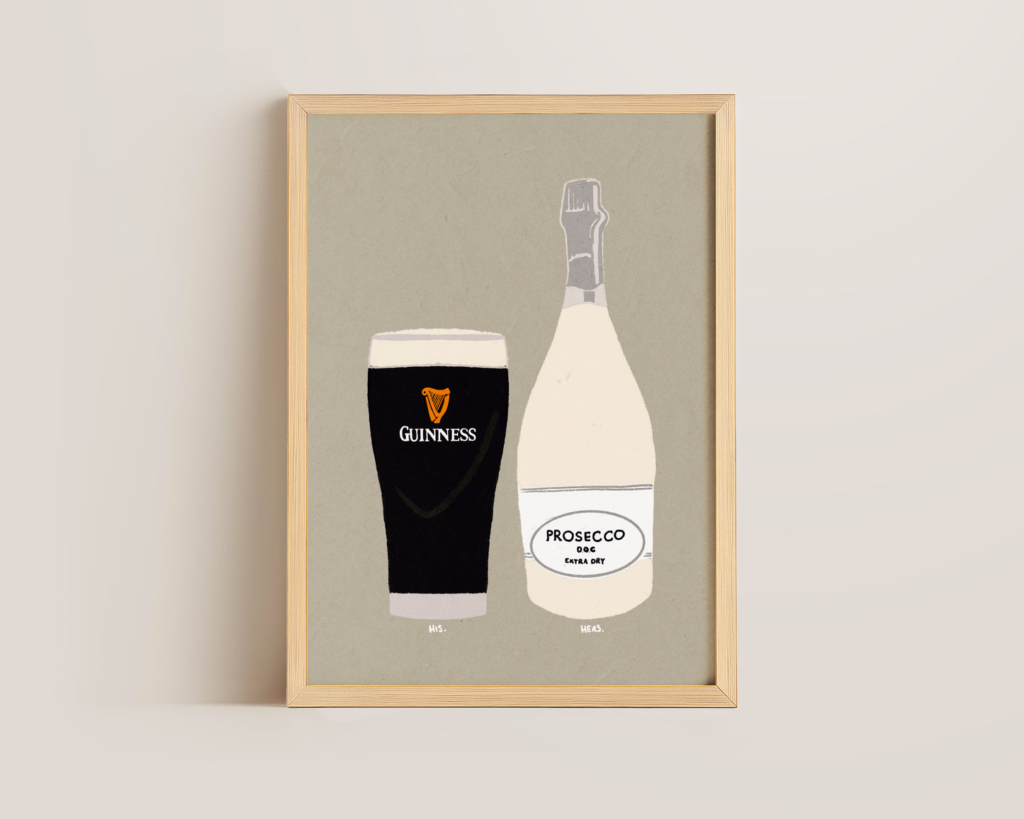 Guinness & Prosecco Print