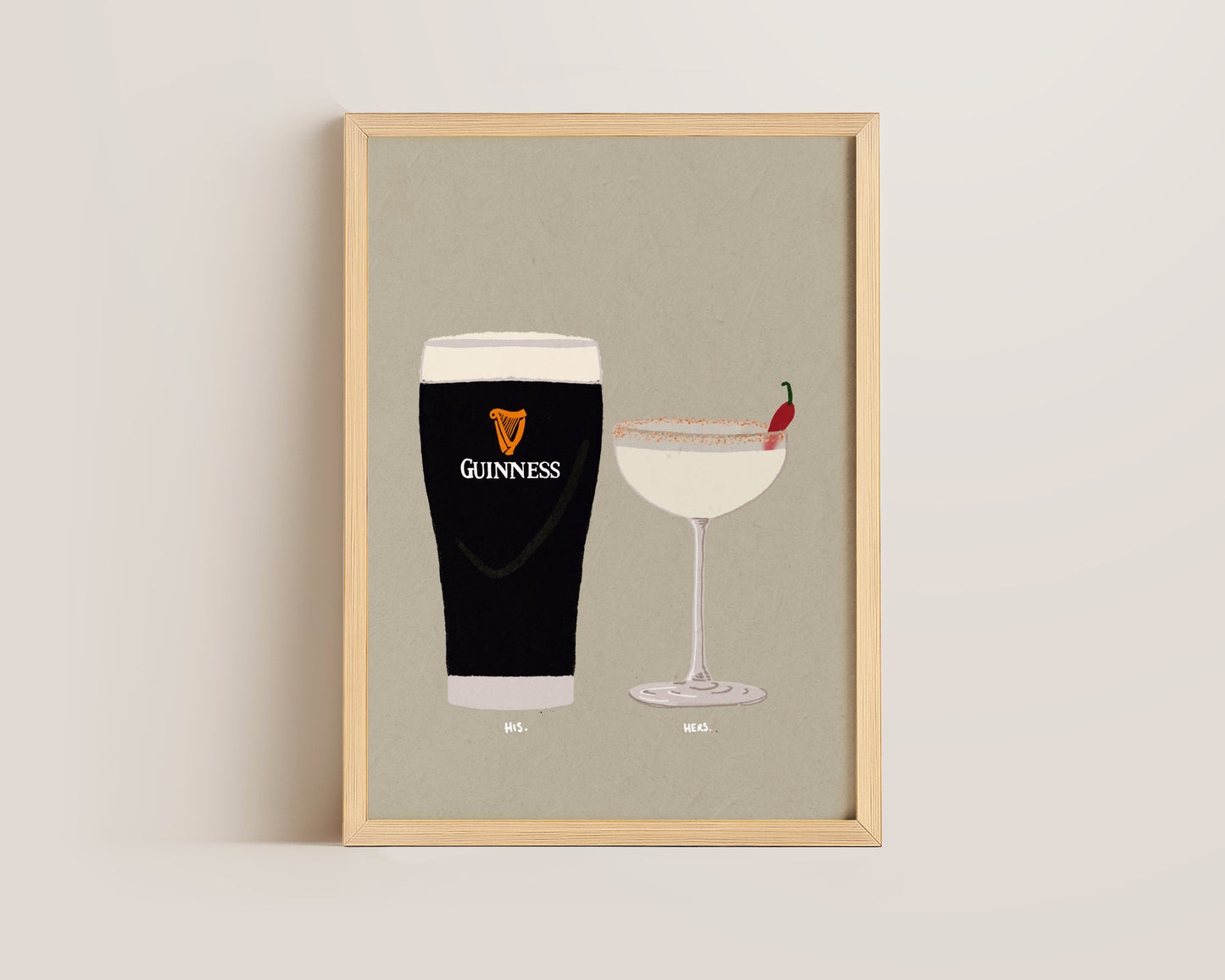 Guinness & Spicy Marg Print